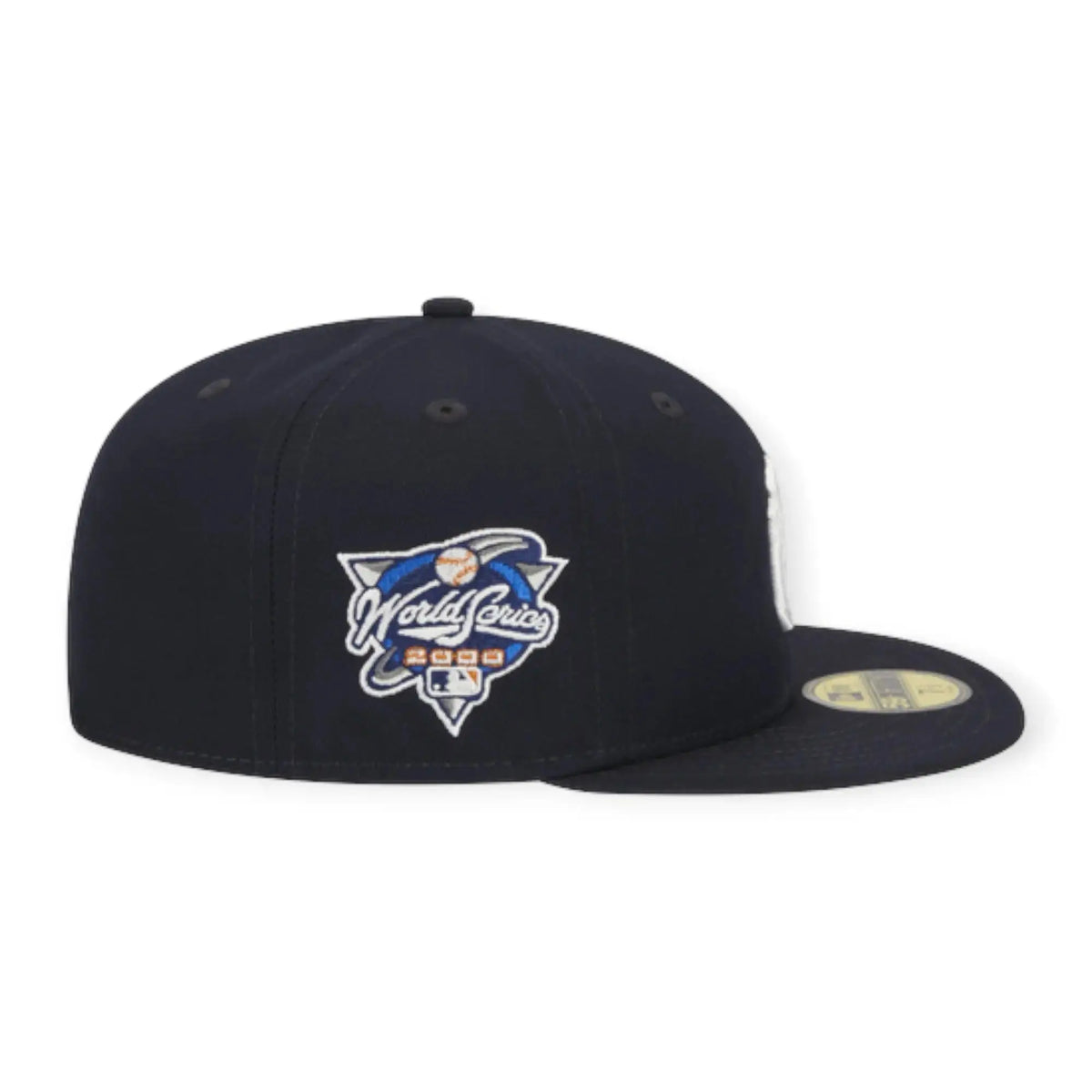Men 59Fifty NY Yankees Evergreen Side Patch Fitted (Navy White)