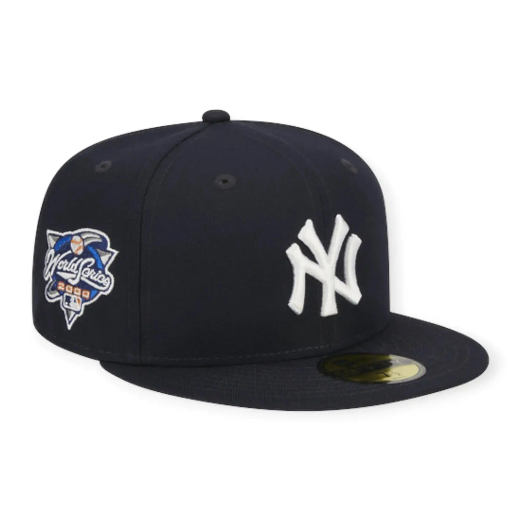 Men 59Fifty NY Yankees Evergreen Side Patch Fitted (Navy White)