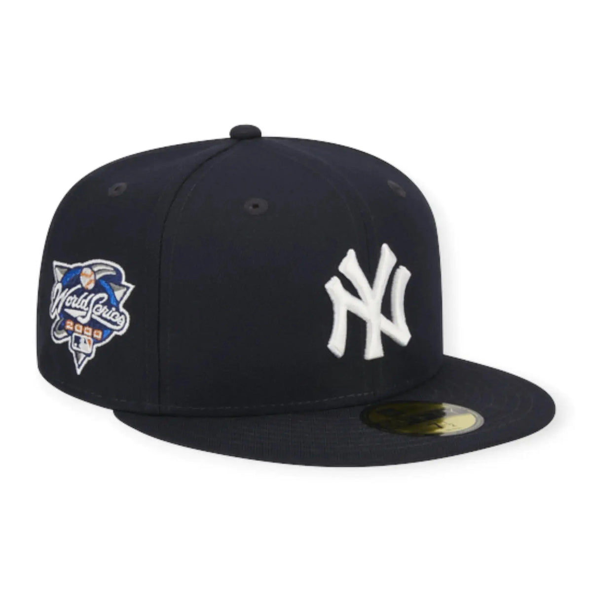 Men 59Fifty NY Yankees Evergreen Side Patch Fitted (Navy White)
