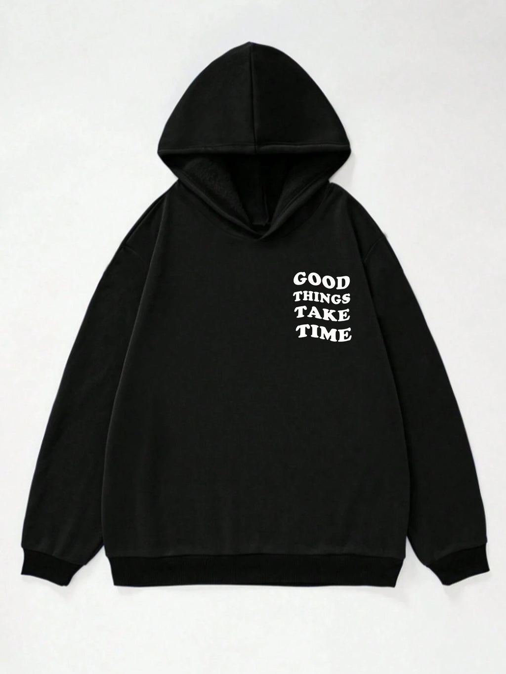 Teen Boy Casual Sweatshirt with Floral Sketch & Letter Print, Street Style Graphic Pullover Sweatshirt Chic Autumn/Winter