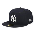 Men 59Fifty NY Yankees Evergreen Side Patch Fitted (Navy White)